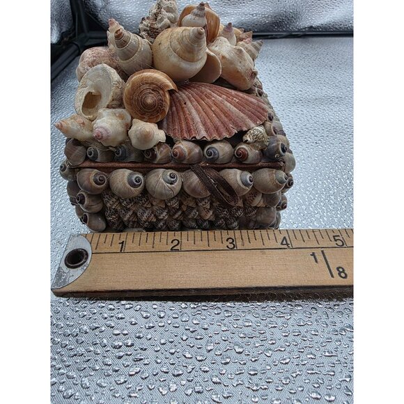 Vintage Seashell Decorative Hand Mirror & Box Set - Picture 8 of 11